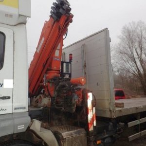 foto Eur4 MB valník 8.5m +HR jeřáb 16tm/12m Mercedes Axor 1824