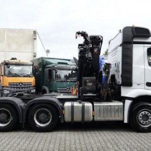 foto 6x4 MB tahač+HR Hiab, Mercedes Arocs