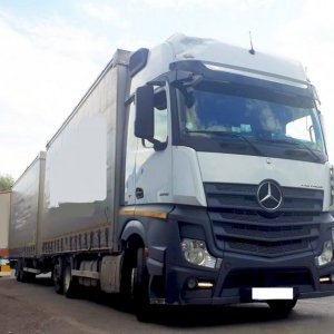 foto 44t/15.6m low jumbo MB 6x2+ Panav 18t přívěs tandem Mercedes Actros 2542