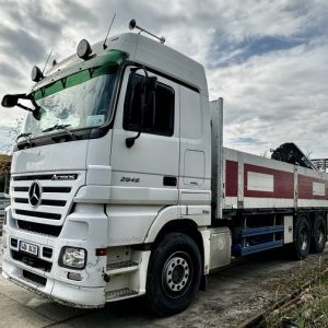 foto Eur5 valník 6x4 MB + HIAB 288