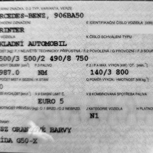 foto 3.5t/8.75t na10.6m podval ŘP-B souprava MB Sprinter tahač 6míst odtah přepravník