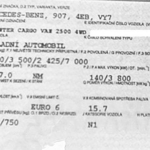 foto 4x4 V6! MB Sprinter Cargo automat TZ 3.0D 2500 van Mercedes dodávka offroad